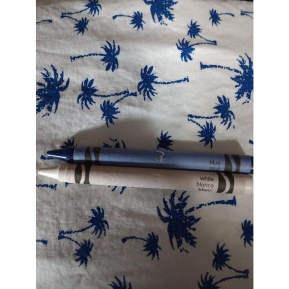 Monument Clothing Co. Shirt Men's‎ 4X White and Blue Palm Tree Button Up - Picture 5 of 8